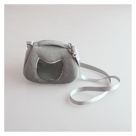 Sun Flowergb - Hamster Carrier Bag Portable Outdoor Travel Handbag with Adjustable Single Shoulder Strap for Hamster Small Pets Gray