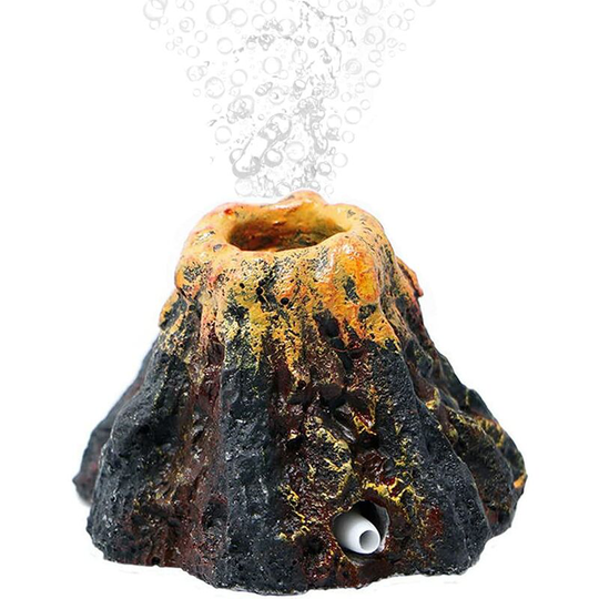 Aquarium Decoration Resin Volcano Air Bubble Pump Volcano Shaped Bubble Stone Aquarium