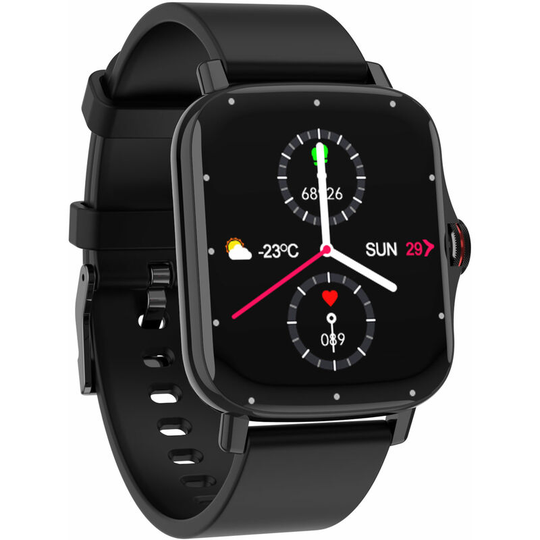 Asupermall - FM08 Sport Intelligent Watch No Border High Definition Large Screen IP67 Waterproof Heart Rate Sleeping Monitor Multifunctional bt Sport