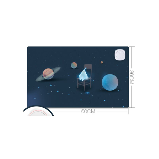 Benobby Kids - Heated Mouse Pad, Mouse Pad with Heating Function, Mouse Pad Heating with 9 Heat Levels and Auto Shut-Off, Timing - Stars, 1 Piece