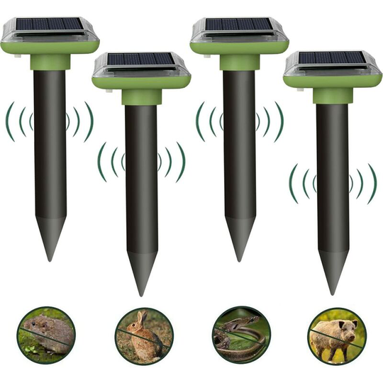 Deckon - Solar Mole Repeller, Mole Repeller, To Repel Voles, Ultrasonic Mole Repeller for Vole Repelling, Vole Repelling, Mole Repelling, Vole