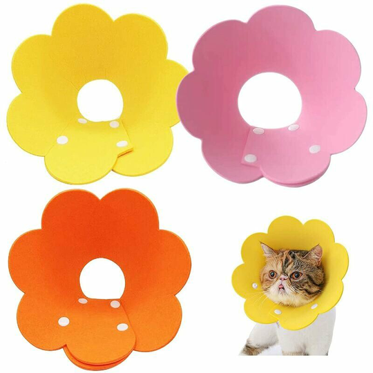Monly - Dog Collar Cat Collar Recovery Collar Soft Bite Guard Tapered Collars Adjustable Recovery Collar Adjustable Neck Guard for Dogs and Cats
