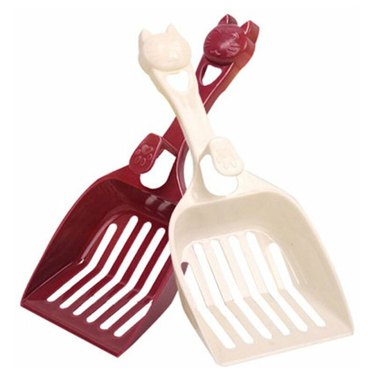 Perle Rare - Set of 2 large plastic shovels for cats and cats