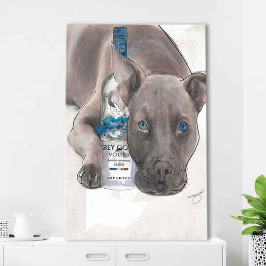 Straight up by Jodi - Wrapped Canvas Painting