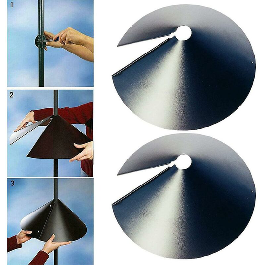 Garden Squirrel Guard Baffle for Bird Feeder Wraparound Guard 12in