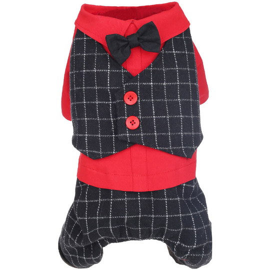 Benobby Kids - Small dog clothes dress Bichon Teddy Boomer winter suit small dog pet winter suit autumn and winter clothes , m (chest 42', back 29',