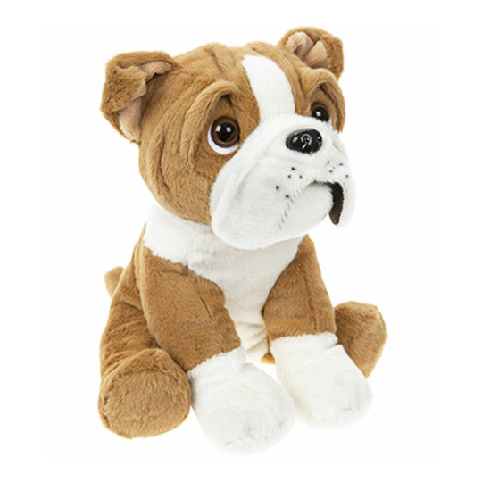The Magic Toy Shop Small 8 Inches Cute Sitting British English Bulldog Dog Puppy Teddy Super Soft Plush Toy