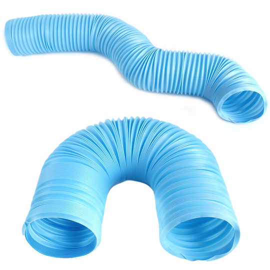Rabbit Tunnel and Bendable Pipe Rabbit Hideout Activity Tunnel Toy for Small Animals Suitable for Dwarf Rabbit 2 Pcs - Blue - Thsinde