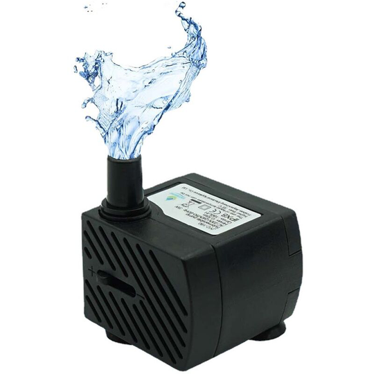 Submersible Water Fountain Pump with led Light for Water Feature, Aquarium Fish Tanks, Outdoor Pond, Small Pools, Indoor Fountain Pumps, Home Décor