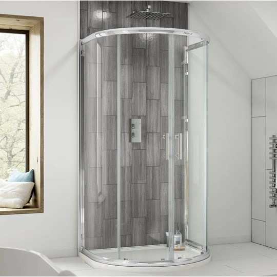 Elswick 185cm H x 105cm B x 92,5cm T D Shape Enclosure