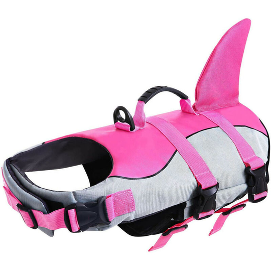 Kartokner - Dog Shark Swimming Life Jacket Pink (m)