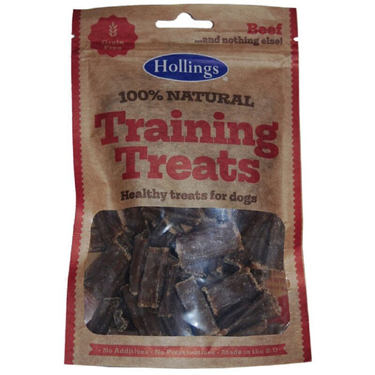 Hollings - Training Beef Treats Dog Food (75g) (Brown) - Brown