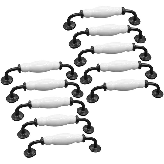 Belle vie* 10 x Furniture handle Tube bar handle, Furniture door stick handle, Kitchen Cabinet door bar handle with Screws Hole distance 128