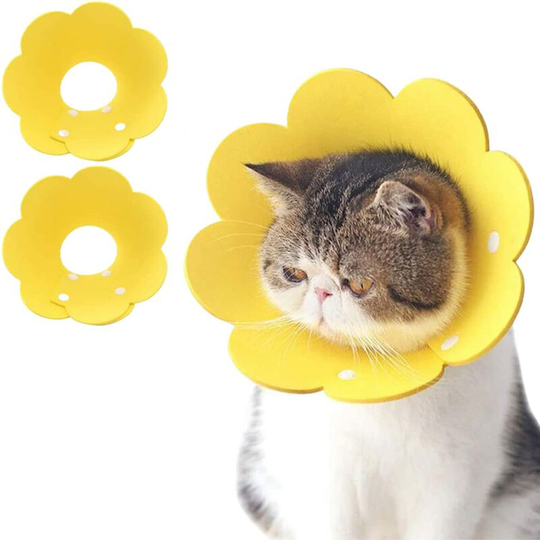 2pcs Felt Cat Collar Comfortable Cat Collar Anti Licking Protection Adjustable Cat Collar Anti Bite Anti Scratching Dog Collar