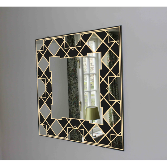 Geometric Accent Mirror