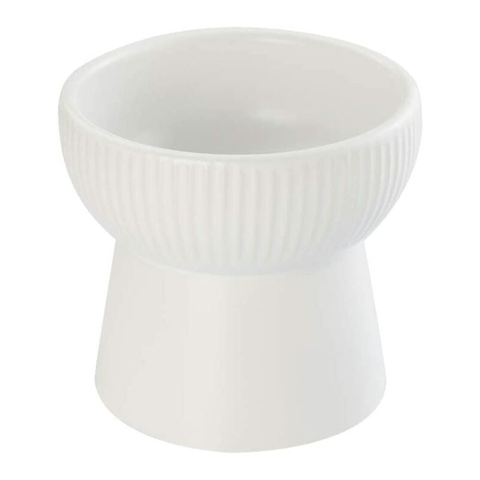 Ceramic Raised Cat Bowls, Elevated Food or Water Bowls, Stress Free, Backflow Prevention, Dishwasher and Microwave Safe, Lead & Cadmium Free