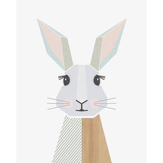 'Rabbit' Graphic Art Print on Canvas