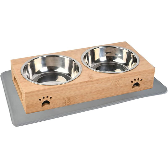 Dog and Cat Bowl, Small Puppy Bowl, Raised Dog Bowl, Double Dog Bowl, Raised Cat Bowl, Mat Dog Bowl