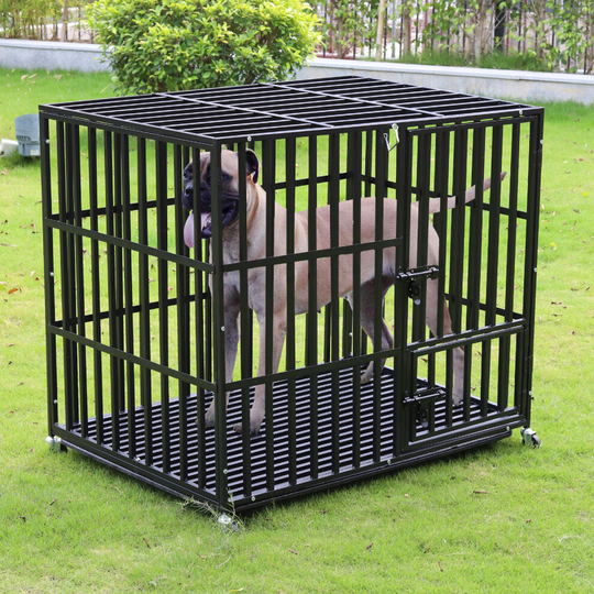 (XXL(117L*84W*97H)) Heavy Duty Metal Dog Crate