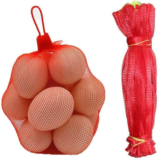 Sun Flowergb - Plastic Net Bag, 200 Pieces Reusable Net Bag, Fruit and Vegetable Packing Mesh for Egg, Nut, Grocery Net Bag, Fruit and Vegetable