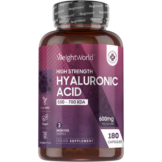 WeightWorld Hyaluronic Acid - 600mg per serving - 180 Capsules