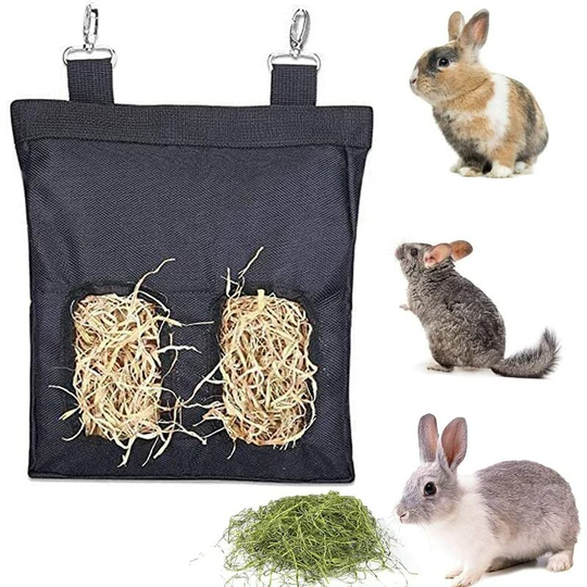 Feeder Bag Feed Device Device Supply Rabbit Feeder Bag Feed Device India Pet Toy Long Wear Bag High Quality Animal Storage Bag (27 * 23 * 2.5cm)