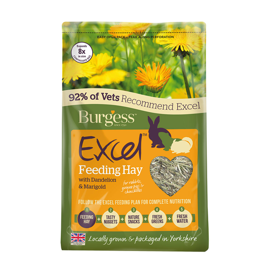 Burgess Excel Feeding Hay with Dandelion & Marigold - 1kg