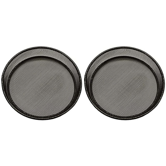 Bird Feeding Station Metal Seed Mesh Dish (Set of 2)