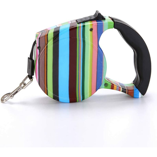 Retractable dog leash Extendable retractable dog leash Up to 15 kg Extendable to 5 m for small and medium-sized dogs