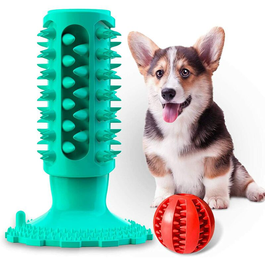 Dog Chew Toys With Brush Toothbrush For Medium Large Dogs Teeth Cleaning Toys For Dogs Toothbrush Ball