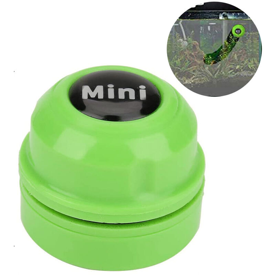 Devenirriche - Aquarium Mini Super Magnetic Cleaner Tank Small Algae Scraper Magnet Brush for Glass Tank, green