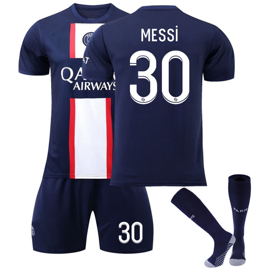 Messi Football Suit No. 30 of Paris Home White Terms, l