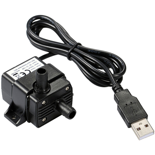 USB Brushless Water Pump Ultra-quiet Mini DC5V Micro Brushless Water Oil Pump Waterproof Submersible Fountain Pump Aquarium Circulating 120L/H 1.2W