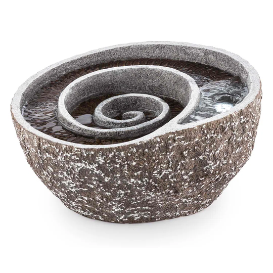 Spiro Acrylic and Sand Fountain with Light
