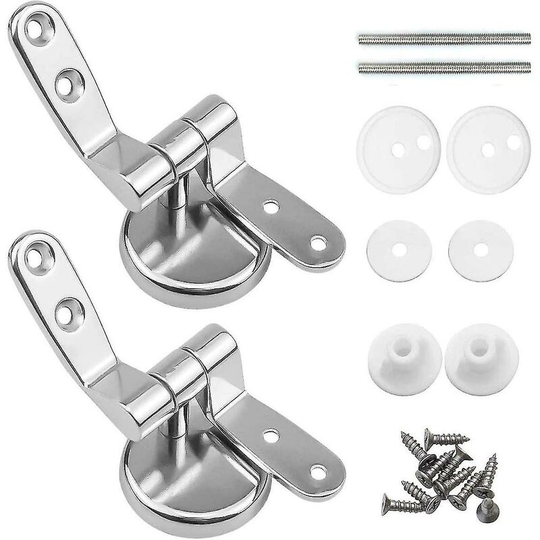 Toilet Seat Hinge Clips, Set Of 2 Replacement Toilet Seat Hinges With Zinc Alloy Fixings Thsinde