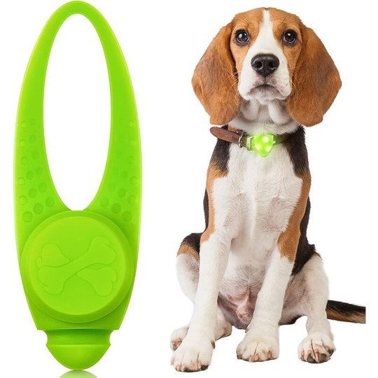 Dog Collar led Light Silicone Glowing Collar light Clip-On Cat Safety Lights Night Walking led Light Charm Dog Accessori