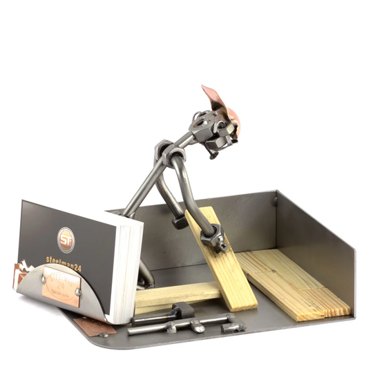 Parquet Installer Screw Man Place Card Holder