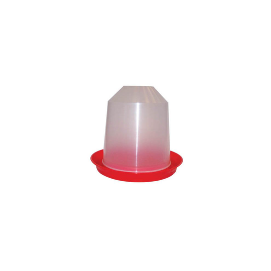 Aviary Drinker Red/transparent 6 Litre 24.5x29cm