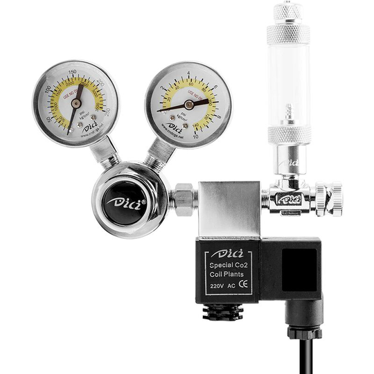 Perle Raregb - Aquarium CO2 regulator, aquarium pressure reducer, stable output pressure of 4-6 bar, including bubble counter and check valve, W21.8