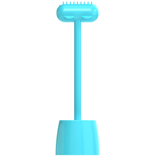 Cat Comb Pet Hair Removal Massager Cat Teaser Silicone Washable Cat Grooming Shedding Wand Toy for Kitten Cat