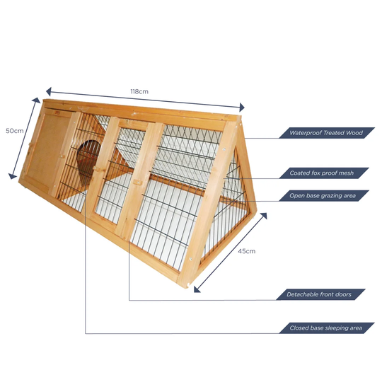 TRIANGLE RABBIT RUN NATURAL WOOD