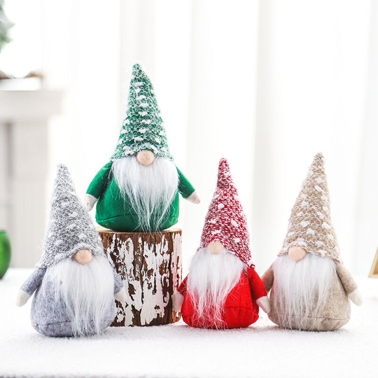 Heguyey - Premium Christmas elves for Christmas decorations, wintry figure as decorative items, cute edge stool as room decoration or gift (4