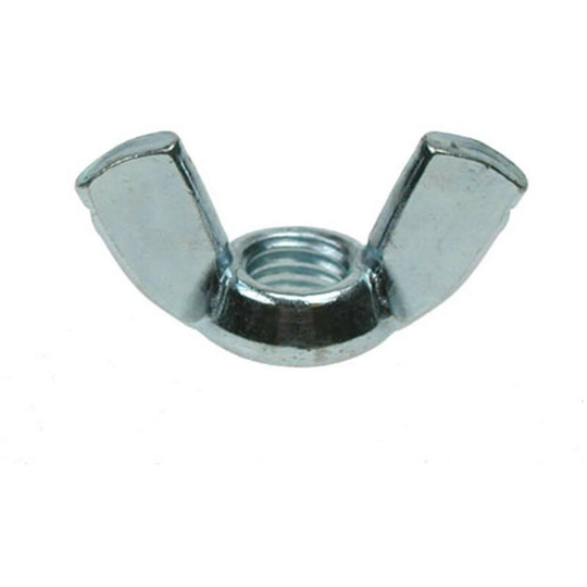 M8 Wing Nut - Pack of 10 - Silver - Unifix