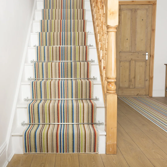 Baltes Looped Beige Stair Runner