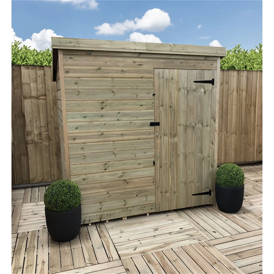 Shameeza 4 ft. W x 4 ft. D Solid Wood Garden Shed