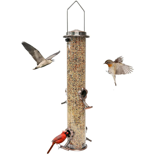 Bird Feeder, Outdoor Hanging Bird Feeder, Sky Garden Yard Bird Feeder, 4 Feeding Ports
