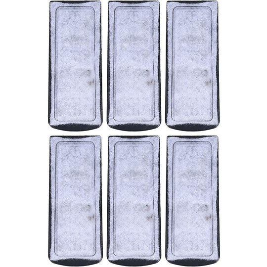 Heguyey - 6 Pack Aquarium Filter Cotton, Fish Tank Carbon Canister Wall Mounted Replacement Filter Fish Tank Water Purification Accessories