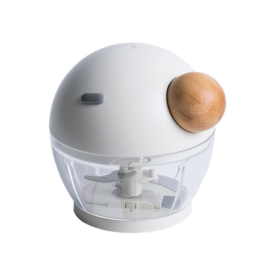 Manual food chopper, manual fruit and vegetable chopper with 3 stainless steel blades, mini blender with rope for vegetables, meat, nuts, onions