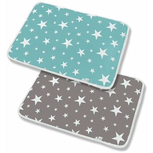 2 Pack Reusable Dog Urine Pad Waterproof Pet Training Mat Absorbent Breathable Dog Diaper Mat Doggy Pee Pads