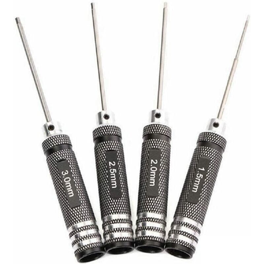 Piece Hex Screwdriver Set 1.5mm 2mm 2.5mm 3.0mm, rc Hex Screwdriver Handle Drive Nut Adapter